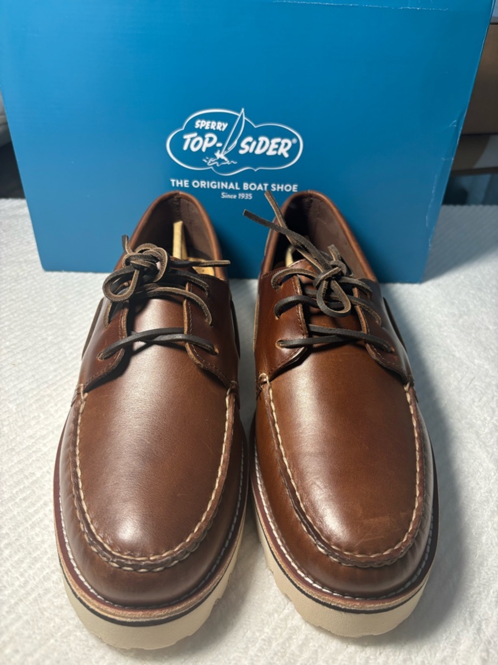 Sperry Brown Leather Men’s Classic Boat Shoes